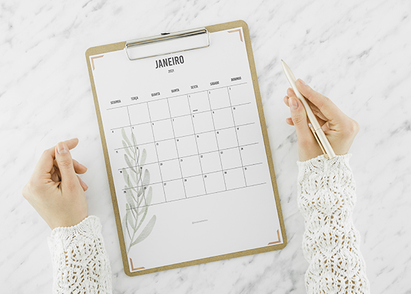 Calendário 2021 + Planner semanal